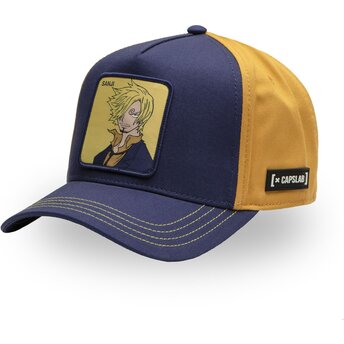 Petten gebogen marineblauw snapback OP5 SAN Vinsmoke Sanji One Piece van Capslab