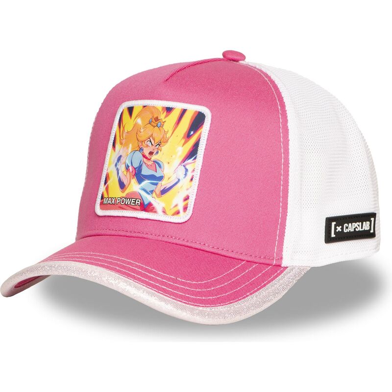 petten-gebogen-roze-snapback-pri7-max-power-bros-prinses-peach-super-mario-bros-van-capslab