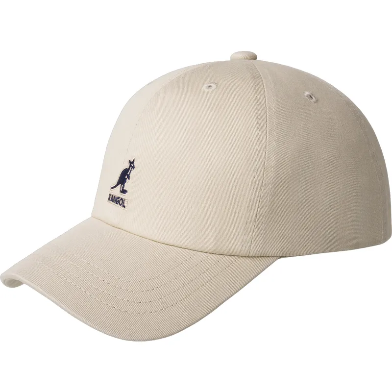 petten-gebogen-beige-verstelbaar-washed-baseball-van-kangol