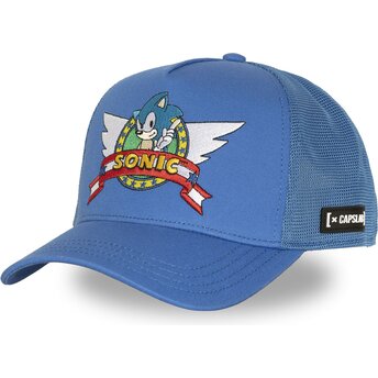Petten gebogen blauw snapback SON1 CLA Sonic Sonic the Hedgehog van Capslab