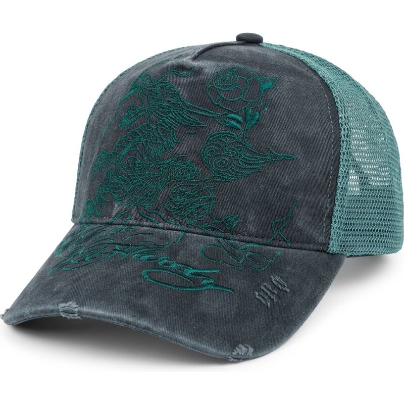 petten-gebogen-zwart-snapback-outline-distressed-van-ed-hardy petten-gebogen-zwart-snapback-outline-distressed-van-ed-hardy