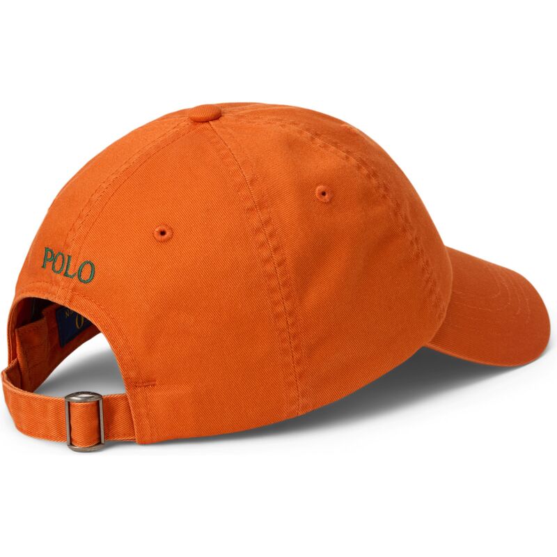 petten-gebogen-oranje-verstelbaar-cotton-chino-classic-sport-van-polo-ralph-lauren