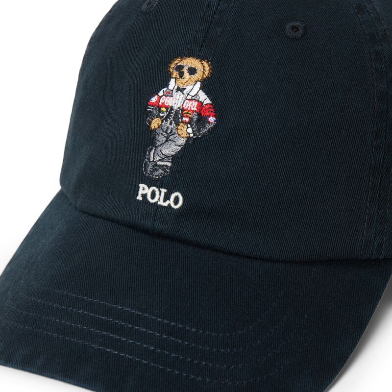 petten-gebogen-zwart-verstelbaar-woven-bear-van-polo-ralph-lauren