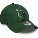 petten-gebogen-groen-verstelbaar-9forty-team-outline-van-los-angeles-dodgers-mlb-van-new-era