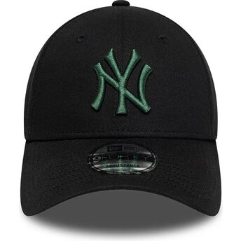 Petten gebogen zwart verstelbaar 9FORTY League Essential van New York Yankees MLB van New Era