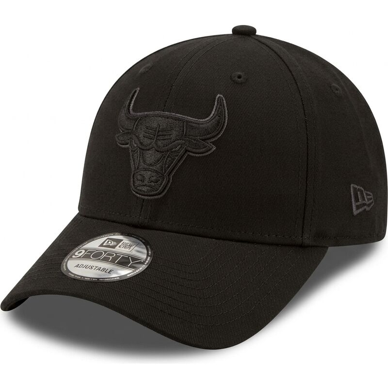 petten-gebogen-zwart-verstelbaar-9forty-team-outline-van-chicago-bulls-nba-van-new-era