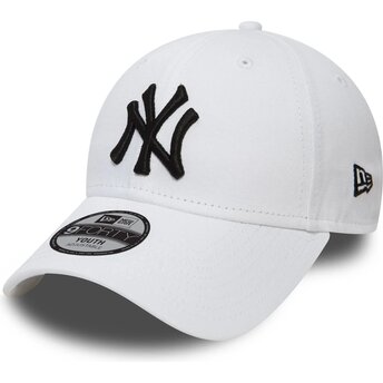 Petten gebogen wit verstelbaar voor kinderen 9FORTY League Essential van New York Yankees MLB van New Era