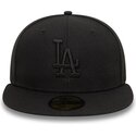 petten-plat-zwart-fitted-59fifty-league-essential-van-los-angeles-dodgers-mlb-van-new-era