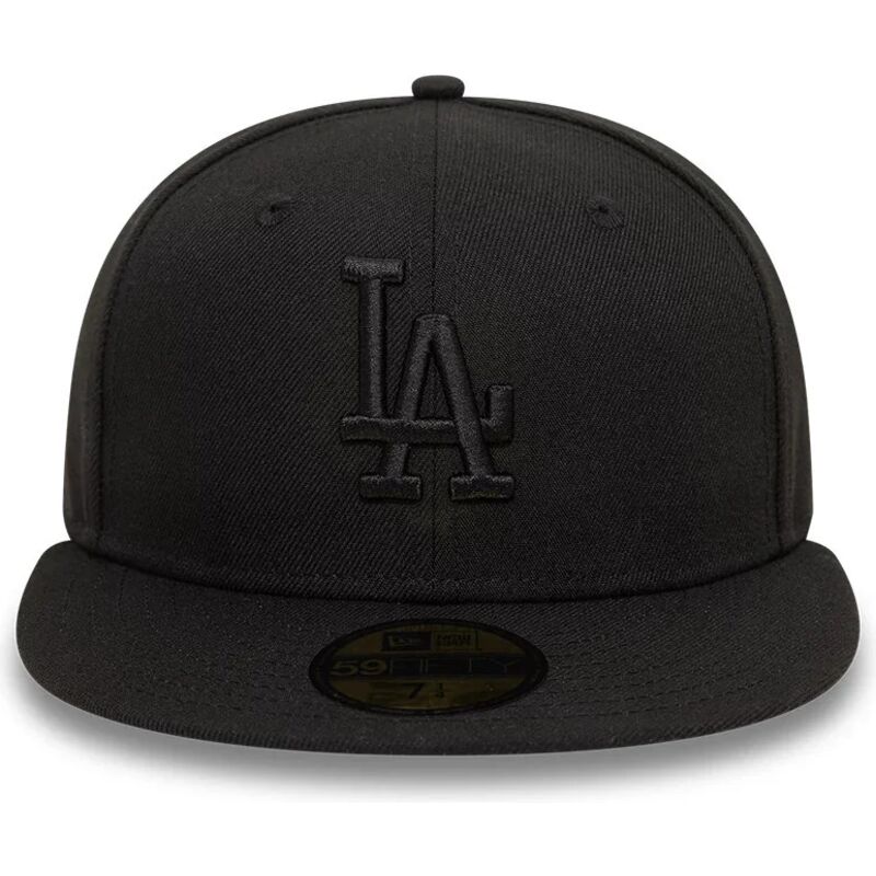 petten-plat-zwart-fitted-59fifty-league-essential-van-los-angeles-dodgers-mlb-van-new-era