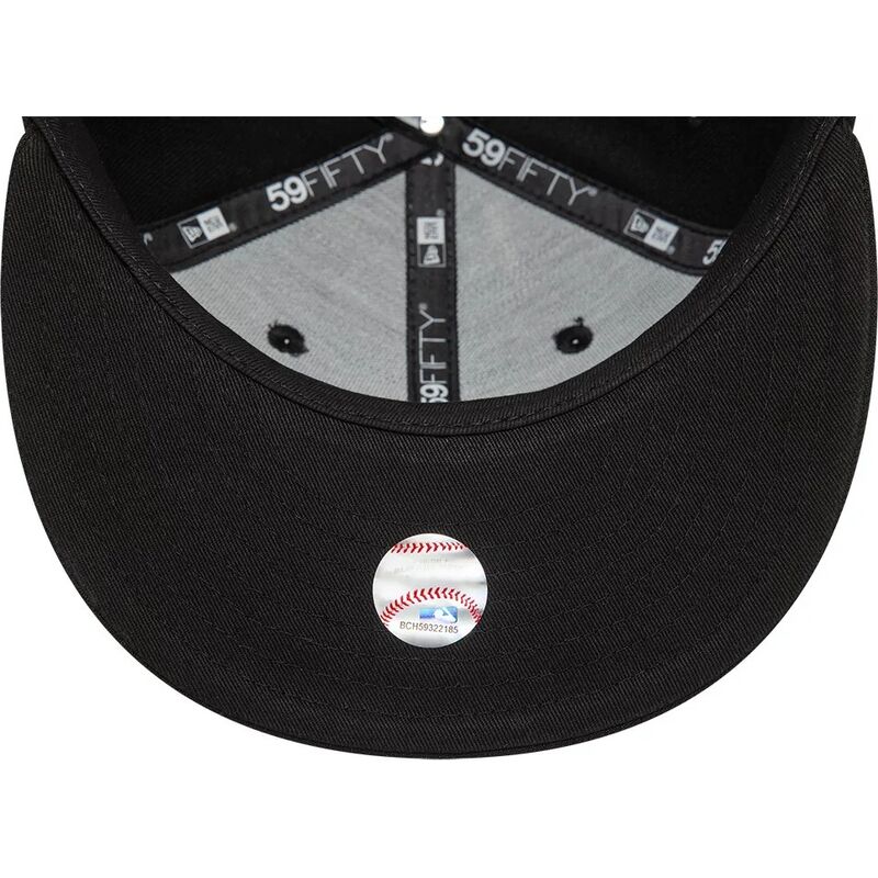 petten-plat-zwart-fitted-59fifty-league-essential-van-los-angeles-dodgers-mlb-van-new-era