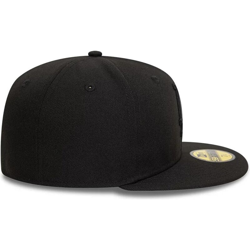 petten-plat-zwart-fitted-59fifty-league-essential-van-los-angeles-dodgers-mlb-van-new-era