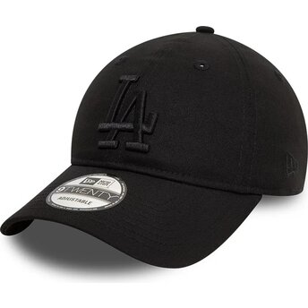 Petten gebogen zwart verstelbaar 9TWENTY League Essential van Los Angeles Dodgers MLB van New Era