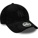 petten-gebogen-zwart-verstelbaar-9forty-cord-van-new-york-yankees-mlb-van-new-era