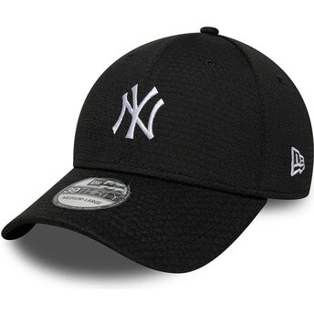 Petten gebogen zwart fitted 39THIRTY Stretch Mesh van New York Yankees MLB van New Era