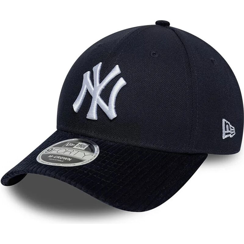 petten-gebogen-marineblauw-snapback-9forty-m-crown-cord-visor-van-new-york-yankees-mlb-van-new-era