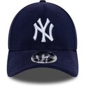 petten-gebogen-marineblauw-snapback-9forty-m-crown-fleece-van-new-york-yankees-mlb-van-new-era