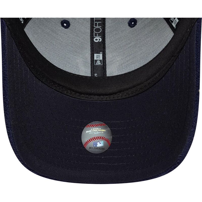petten-gebogen-marineblauw-snapback-9forty-m-crown-fleece-van-new-york-yankees-mlb-van-new-era