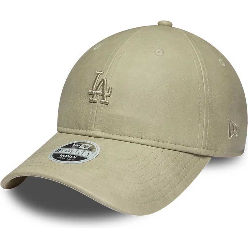 petten-gebogen-beige-verstelbaar-9twenty-washed-pu-van-los-angeles-dodgers-mlb-van-new-era