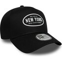 petten-gebogen-zwart-snapback-9forty-e-frame-rubber-van-new-york-van-new-era