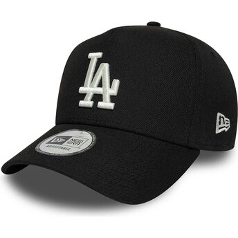 Petten gebogen zwart snapback 9FORTY E Frame Mythical Icon van Los Angeles Dodgers MLB van New Era