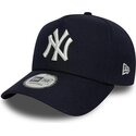 petten-gebogen-marineblauw-snapback-9forty-e-frame-mythical-icon-van-new-york-yankees-mlb-van-new-era