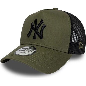 Petten gebogen groen snapback A Frame League Essential van New York Yankees MLB van New Era