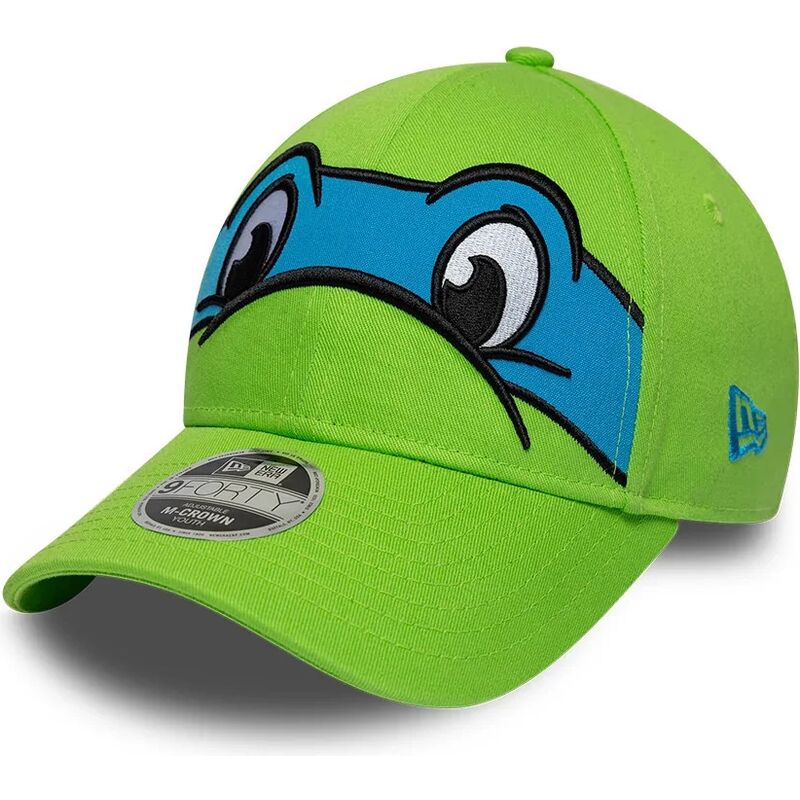 petten-gebogen-groen-snapback-voor-kinderen-9forty-m-crown-face-van-leonardo-tortugas-ninja-van-new-era