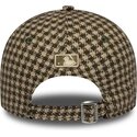 petten-gebogen-groen-verstelbaar-9forty-m-crown-houndstooth-van-los-angeles-dodgers-mlb-van-new-era