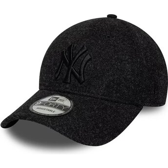 Petten gebogen zwart verstelbaar 9FORTY Winter van New York Yankees MLB van New Era