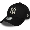 petten-gebogen-zwart-verstelbaar-9forty-infill-van-new-york-yankees-mlb-van-new-era