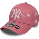 petten-gebogen-roze-verstelbaar-voor-kinderen-9forty-space-van-new-york-yankees-mlb-van-new-era