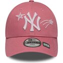 petten-gebogen-roze-verstelbaar-voor-kinderen-9forty-space-van-new-york-yankees-mlb-van-new-era