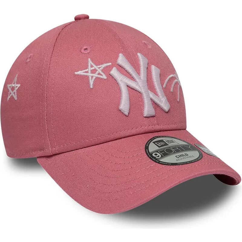 petten-gebogen-roze-verstelbaar-voor-kinderen-9forty-space-van-new-york-yankees-mlb-van-new-era