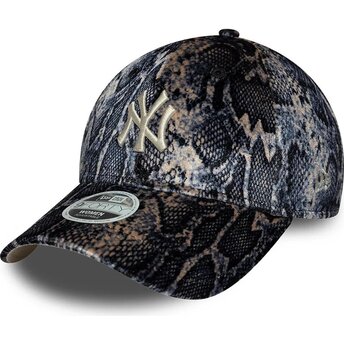 Petten gebogen meerkleurig verstelbaar 9FORTY Snake Print van New York Yankees MLB van New Era