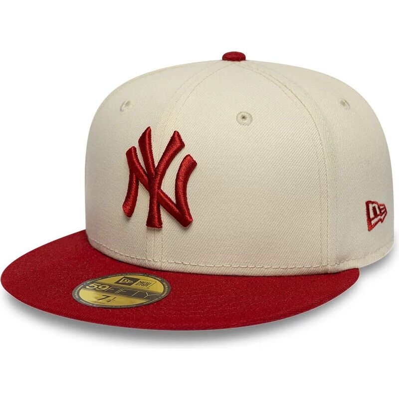 petten-plat-beige-fitted-59fifty-league-essential-van-new-york-yankees-mlb-van-new-era