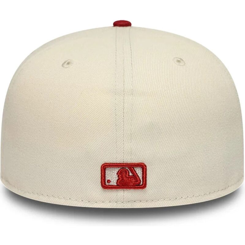 petten-plat-beige-fitted-59fifty-league-essential-van-new-york-yankees-mlb-van-new-era