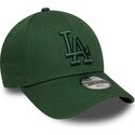 petten-gebogen-groen-verstelbaar-voor-kinderen-9forty-league-essential-van-los-angeles-dodgers-mlb-van-new-era