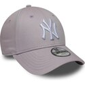 petten-gebogen-paars-verstelbaar-voor-kinderen-9forty-league-essential-van-new-york-yankees-mlb-van-new-era