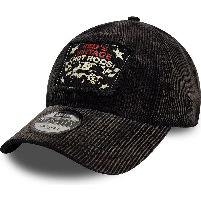 petten-gebogen-zwart-verstelbaar-9twenty-patch-acid-cord-hot-rods-van-new-era