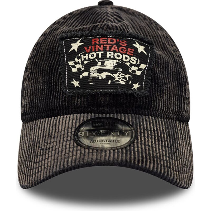 petten-gebogen-zwart-verstelbaar-9twenty-patch-acid-cord-hot-rods-van-new-era