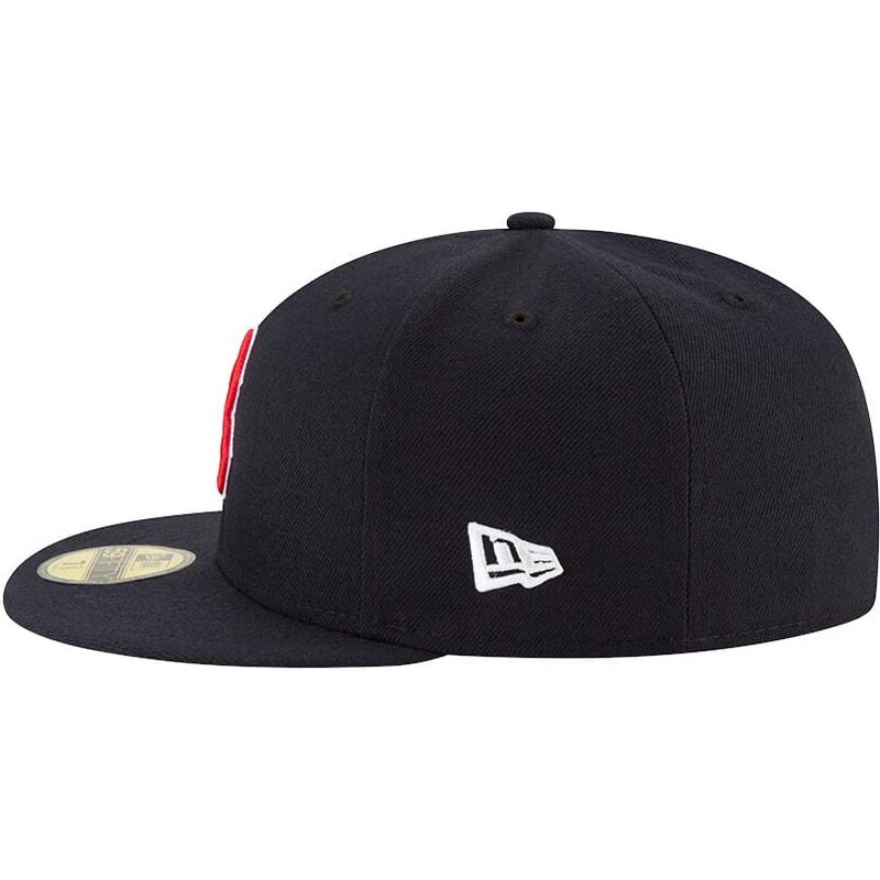 petten-plat-marineblauw-fitted-59fifty-ac-perf-van-boston-red-sox-mlb-van-new-era