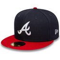 petten-plat-marineblauw-fitted-59fifty-ac-perf-van-atlanta-braves-mlb-van-new-era