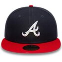 petten-plat-marineblauw-fitted-59fifty-ac-perf-van-atlanta-braves-mlb-van-new-era