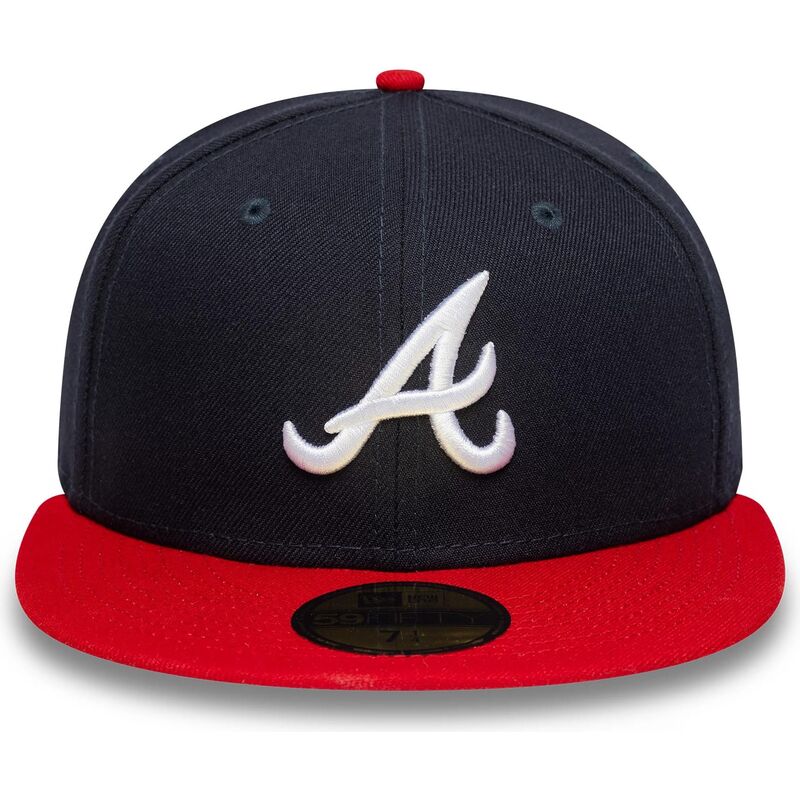 petten-plat-marineblauw-fitted-59fifty-ac-perf-van-atlanta-braves-mlb-van-new-era