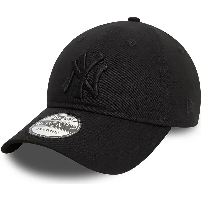 petten-gebogen-zwart-verstelbaar-9twenty-league-essential-van-new-york-yankees-mlb-van-new-era