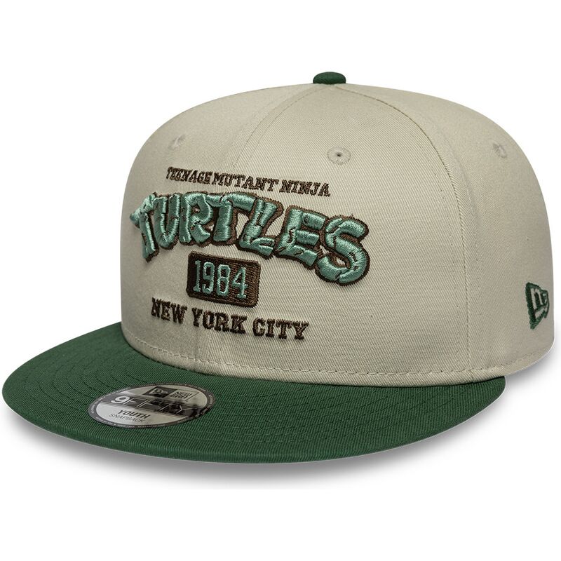petten-plat-groen-snapback-voor-kinderen-9fifty-van-tortugas-ninja-van-new-era