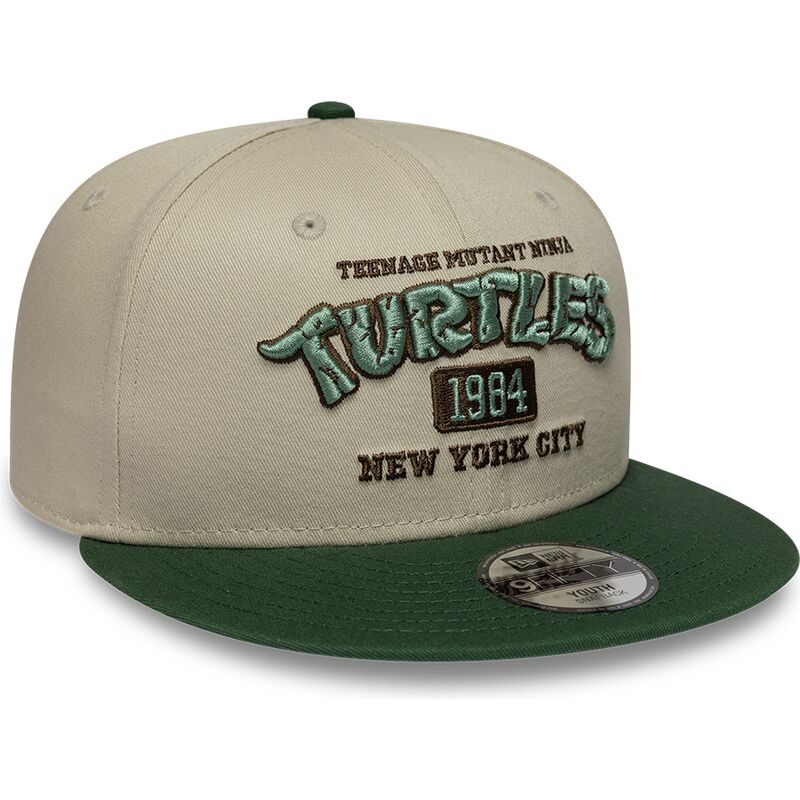 petten-plat-groen-snapback-voor-kinderen-9fifty-van-tortugas-ninja-van-new-era