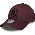 petten-gebogen-rood-verstelbaar-9forty-league-essential-van-new-york-yankees-mlb-van-new-era