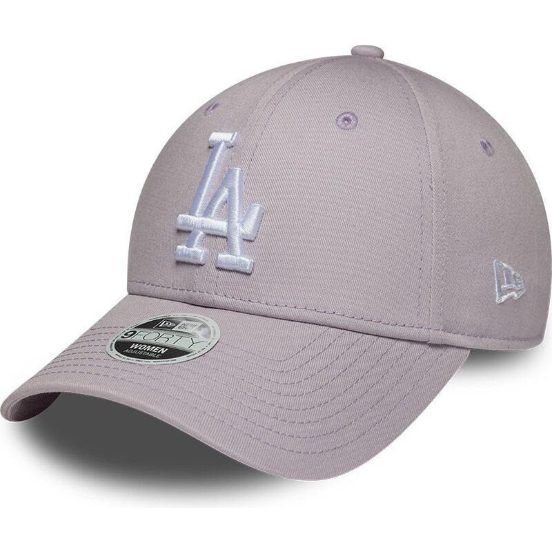 petten-gebogen-paars-verstelbaar-9forty-league-essential-van-los-angeles-dodgers-mlb-van-new-era