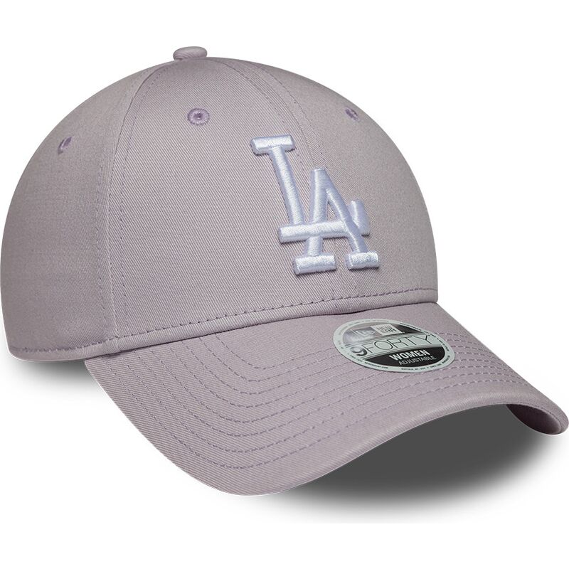 petten-gebogen-paars-verstelbaar-9forty-league-essential-van-los-angeles-dodgers-mlb-van-new-era